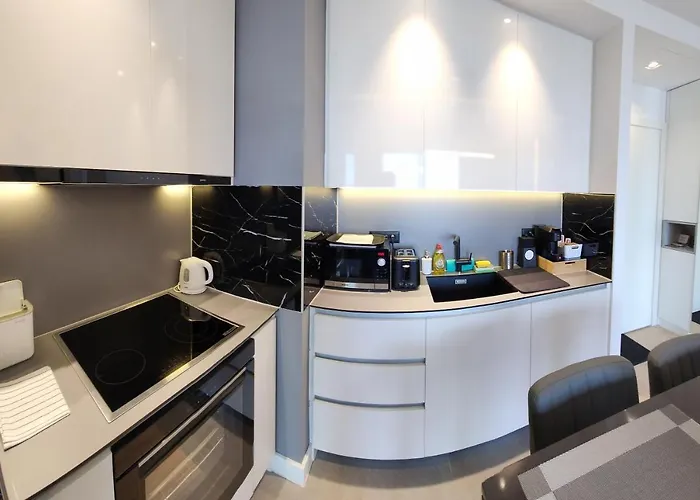 Belgrade Waterfront 16Fl Lux Apt City View & Free P Apartmán Bělehrad