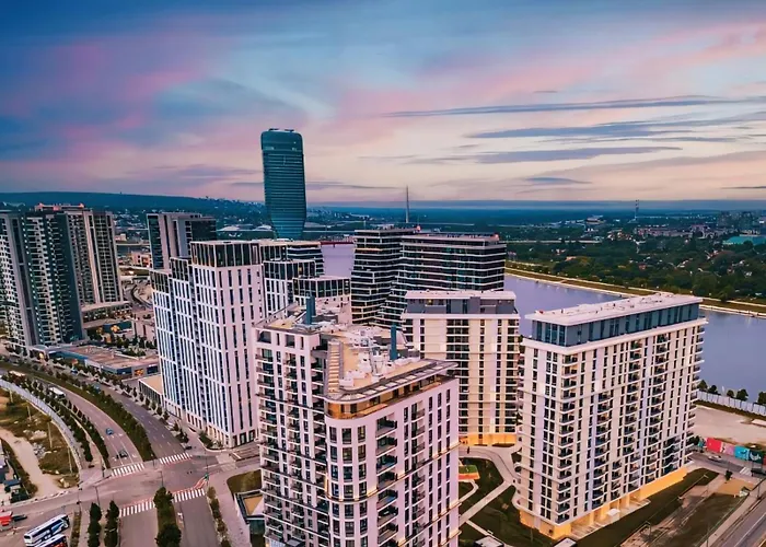 Belgrade Waterfront 16Fl Lux Apt City View & Free P Apartmán