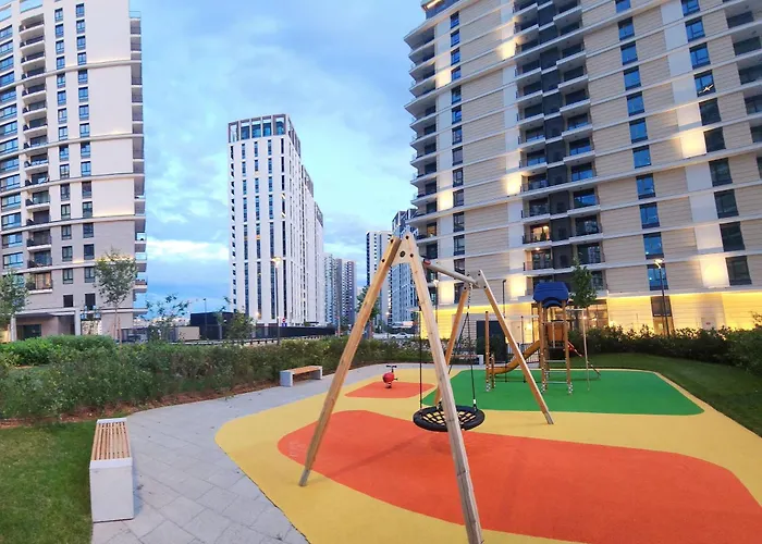 Belgrade Waterfront 16Fl Lux Apt City View & Free P Apartmán